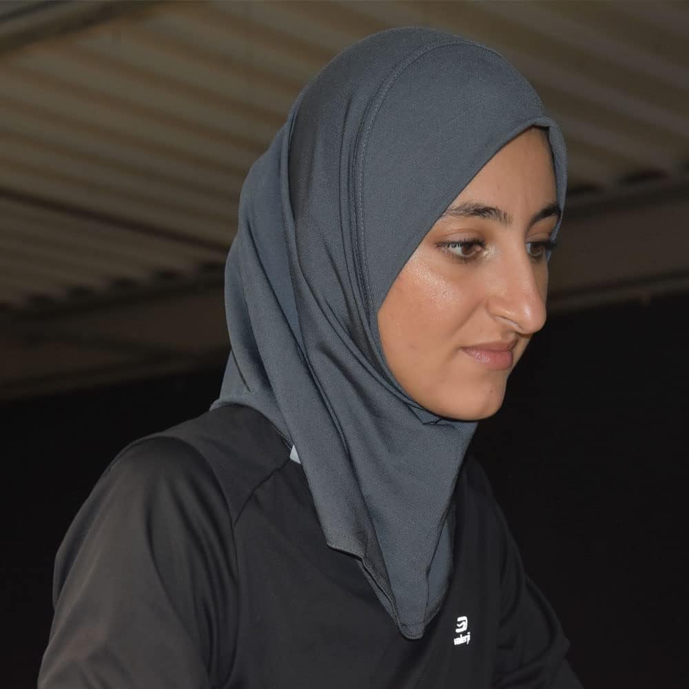 YARRASPORT Hijab sport Hijab a enfiler Hijab burkini femme musulmane Khimar pratique et stylé Voile femme musulmane pour le sport Hijab femme - fitnessterapy